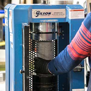 Concrete, asphalt, soil and construction materials testing service facility in Vancouver area.