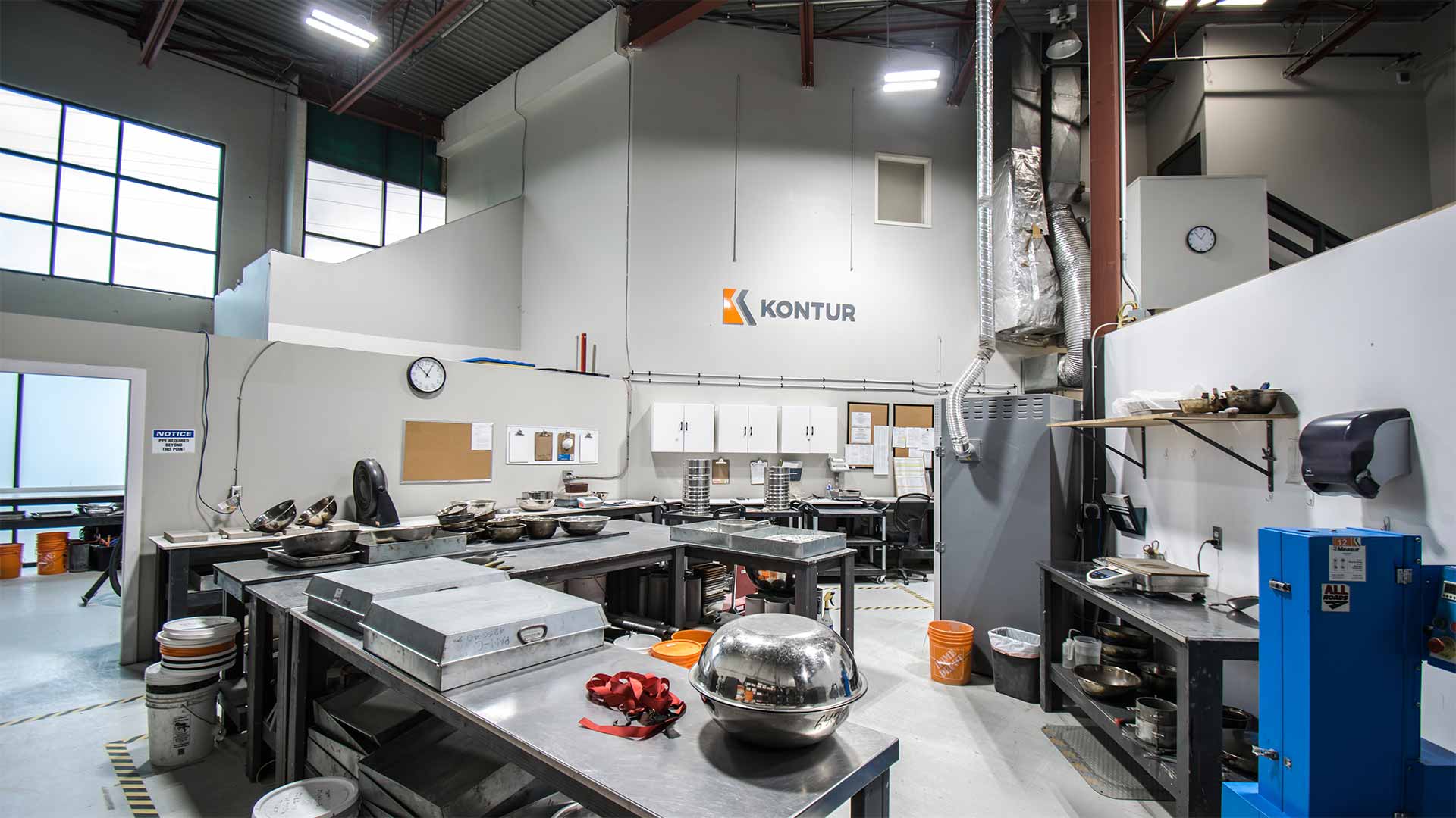 Construction materials testing laboratory in Vancouver.